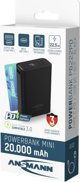 Φορητός φορτιστής Ansmann Ansmann Powerbank PRO 20.000 mAh USB-A+C Port 22,5W μπλ. 1700-0155
