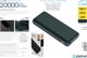 Φορητός φορτιστής Platinet PLATINET POWER BANK 20 000 MAH PD65W QUICK CHARGE ΜΑΥΡΟ [45871]