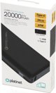 Φορητός φορτιστής Platinet PLATINET POWER BANK 20 000 MAH PD65W QUICK CHARGE ΜΑΥΡΟ [45871]
