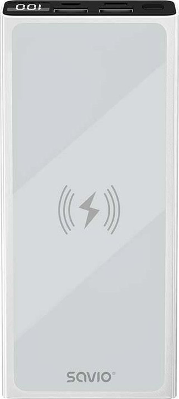Φορητός φορτιστής Savio BA-06 10000mAh Λευκό