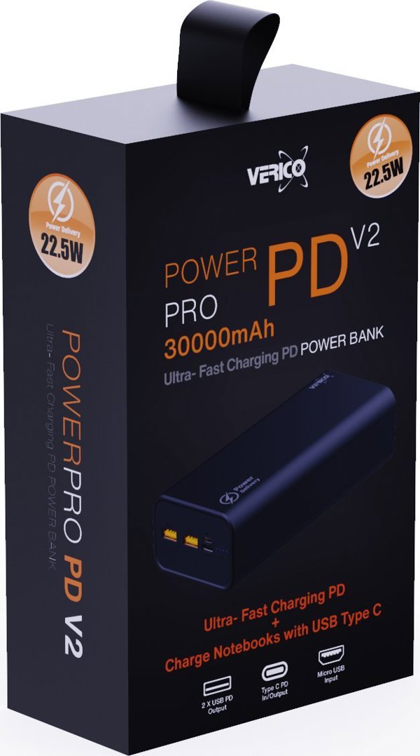 Powerbank Verico Verico Power Pro PD Powerbank 30.000mAh schwarz