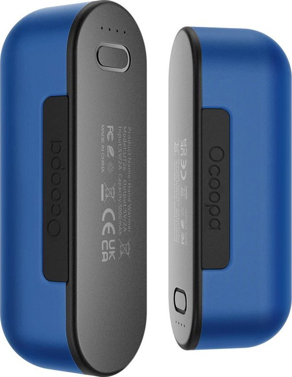 Powerbank Ocoopa Θερμαντήρας χεριών Ocoopa UT2s, 2*8 ώρες, 2*5000 mAh, powerbank, μπλε
