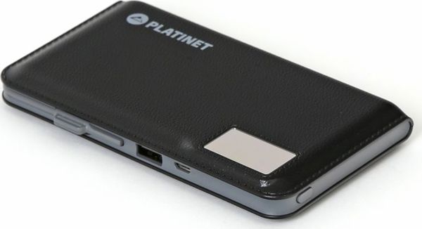 Φορητός φορτιστής Platinet Πολυμερές USB + LCD 12000mAh Μαύρο