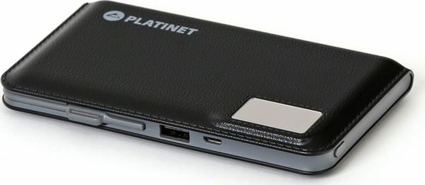 Φορητός φορτιστής Platinet Πολυμερές USB + LCD 12000mAh Μαύρο