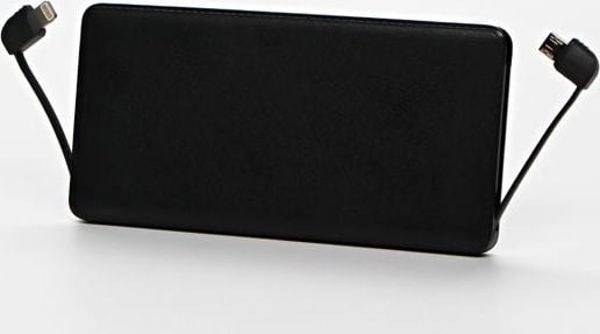 Πάουερμπανκ Πάουερμπανκ, Λι-ιόν, 5V, 5000mAh, για φόρτιση τηλεφώνων και άλλων συσκευών, 2 θύρες, μαύρο
