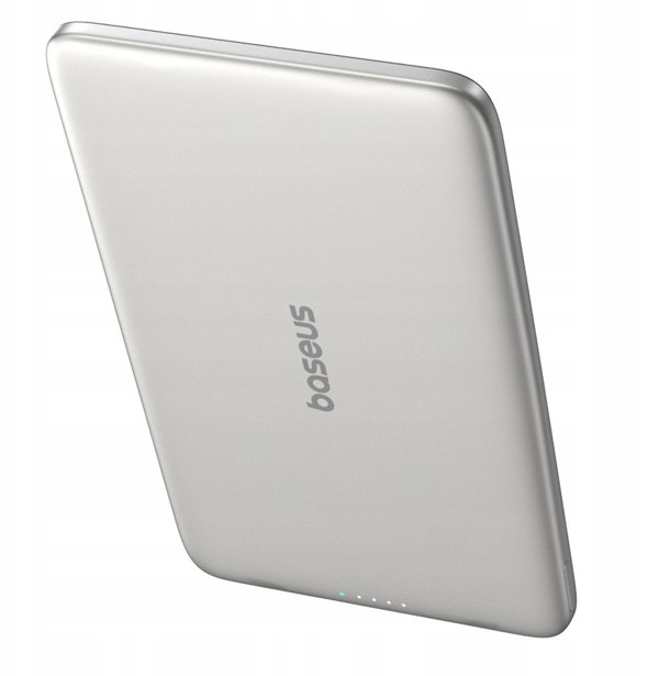Powerbank Baseus PicoGo AM41 Ultra-Slim 5000mAh 20W kompatybilny z MagSafe z kablem Bases Simple USB-C 60W 30cm - tytanowy
