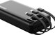 Dudao Power Bank K6 Pro+ 20000mAh με Ενσωματωμένα Καλώδια Lightning/Type-C/Micro-USB - Μαύρο
