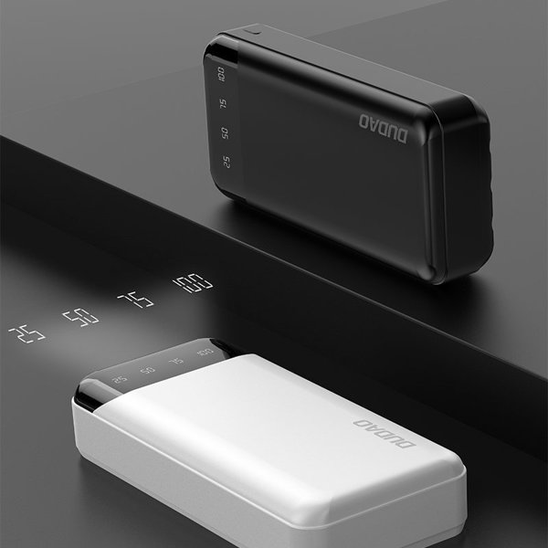 Dudao Power Bank K6 Pro+ 20000mAh με Ενσωματωμένα Καλώδια Lightning/Type-C/Micro-USB - Μαύρο