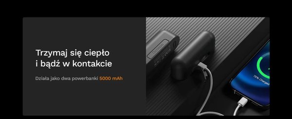 Φορητός φορτιστής Ocoopa UT2s 10000mAh Μαύρο