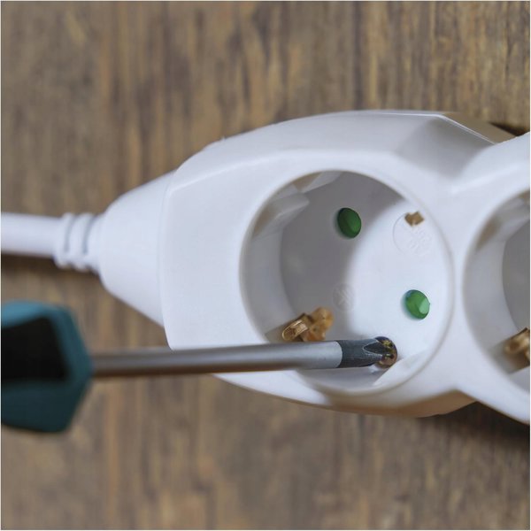 Πολύπριζο SCHUKO - 4 υποδοχές, 5,0μ, 1,5mm2