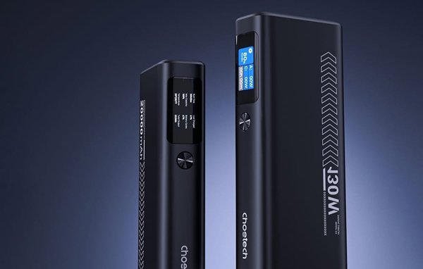 Φορητός Φορτιστής Choetech B702 20000mAh PD100W 2C1A (γκρι)
