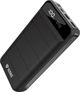 Yenkee YPB 3010 Powerbank 30000mAh, Φορητός Φορτιστής με Οθόνη LCD, 2x USB, Μαύρο