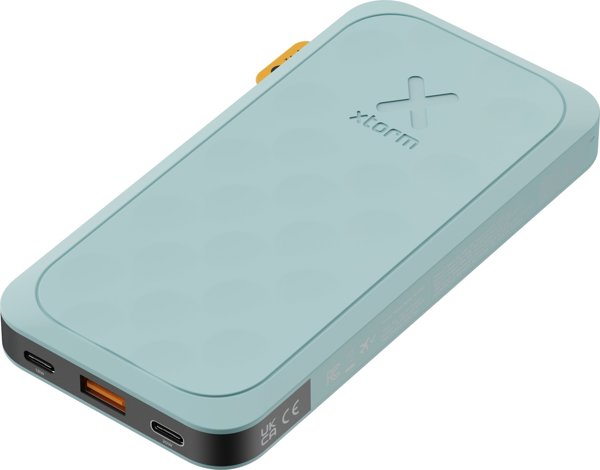 Φορητός φορτιστής Xtorm Powerbank FUEL5 10.000mAh 20W 2xUSB-C PD,1xUSB-A Τυρκουάζ Μπλε