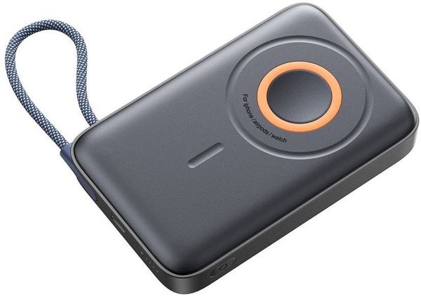 Joyroom JR-PBM02 Powerbank 10000mAh 22.5W 3-σε-1 Μαγνητικός Ασύρματος Φορτιστής MagSafe με Ενσωματωμένο Καλώδιο - Μαύρο