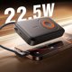 Joyroom JR-PBM02 Powerbank 10000mAh 22.5W 3-σε-1 Μαγνητικός Ασύρματος Φορτιστής MagSafe με Ενσωματωμένο Καλώδιο - Μαύρο