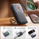 Joyroom JR-PBM02 Powerbank 10000mAh 22.5W 3-σε-1 Μαγνητικός Ασύρματος Φορτιστής MagSafe με Ενσωματωμένο Καλώδιο - Μαύρο