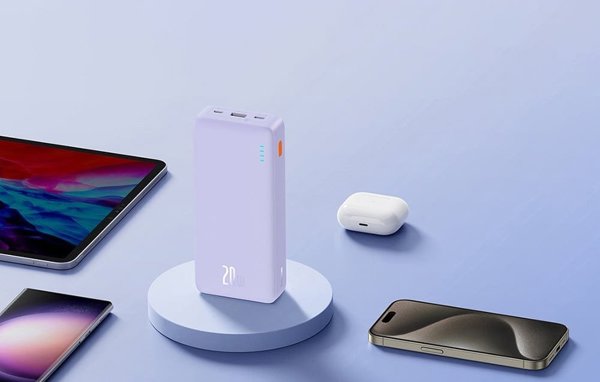 Powerbank Baseus Powerbank Airpow 20000mAh 20W (fioletowy)