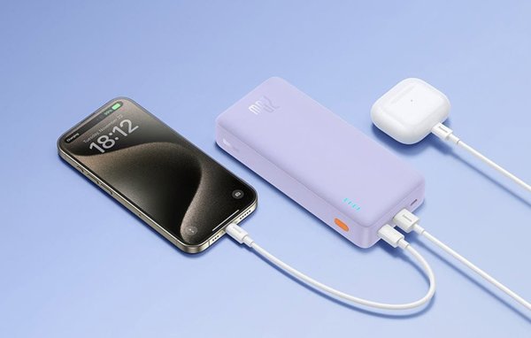 Powerbank Baseus Powerbank Airpow 20000mAh 20W (fioletowy)