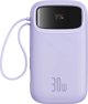 Powerbank Baseus Powerbank QPow 2 20000mAh 30W 2xUSB-C (fioletowy)