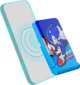 Φορητός φορτιστής OTL Powerbank μαγνητικός OTL 5000 mAh, USB-C 15W, Sonic The Hedgehog με βάση (μπλε)