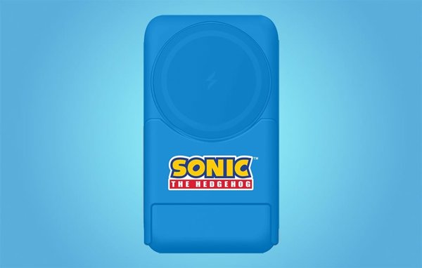 Φορητός φορτιστής OTL Powerbank μαγνητικός OTL 5000 mAh, USB-C 15W, Sonic The Hedgehog με βάση (μπλε)