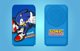 Φορητός φορτιστής OTL Powerbank μαγνητικός OTL 5000 mAh, USB-C 15W, Sonic The Hedgehog με βάση (μπλε)