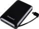 Intenso XC10000 Powerbank 10000mAh με Ενσωματωμένο Καλώδιο Type-C, Μαύρο