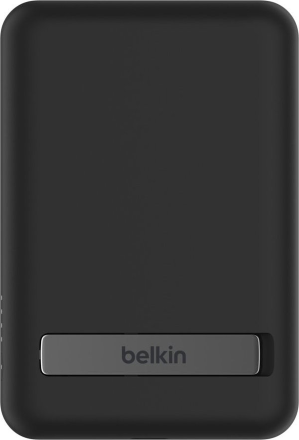 Belkin 5K Magnetic Wireless Power Bank + Stand, Φορητός Φορτιστής MagSafe 5000mAh για iPhone, Μαύρο
