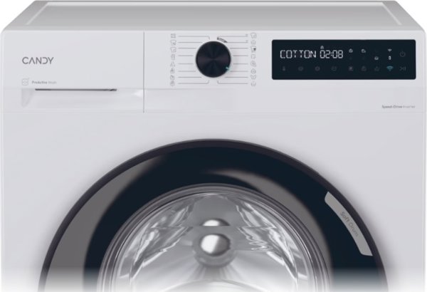 Πλυντήριο Candy Candy | BR 48B6-S | Κατηγορία ενεργειακής απόδοσης A | Μπροστινή φόρτωση | Χωρητικότητα πλύσης 8 kg | 1400 RPM | Βάθος 53 cm | Πλάτος 60 cm | Οθόνη | LCD | Λειτουργία ατμού | Wi-Fi | Λευκό