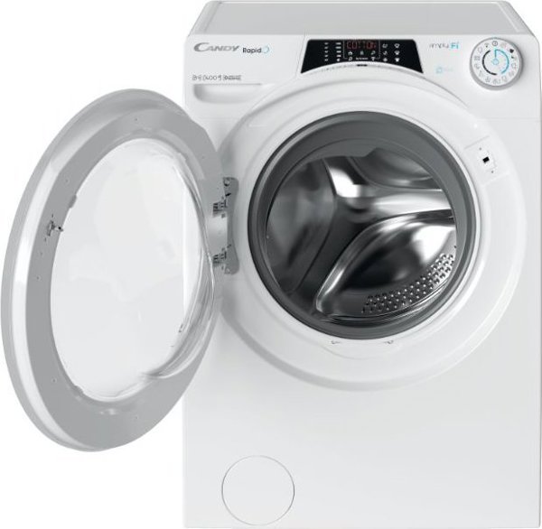 Πλυντήριο Candy Candy | RO 1486DWME/1-S | Πλυντήριο ρούχων | Κατηγορία ενεργειακής απόδοσης A | Μπροστινή φόρτωση | Χωρητικότητα πλύσης 8 κιλά | 1400 RPM | Βάθος 53 cm | Πλάτος 60 cm | Οθόνη | TFT | Λειτουργία ατμού | Wi-Fi | Λευκό