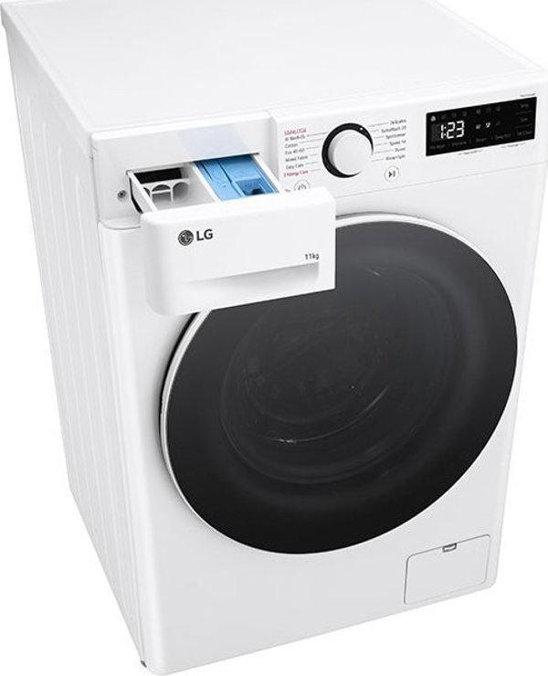 Πλυντήριο LG LG | F4WR511S0W | Πλυντήριο ρούχων | Κατηγορία ενεργειακής απόδοσης A | Μπροστινή φόρτωση | Χωρητικότητα πλύσης 11 kg | 1400 RPM | Βάθος 56.5 cm | Πλάτος 60 cm | Οθόνη | LED | Λειτουργία ατμού | Άμεση κίνηση | Λευκό