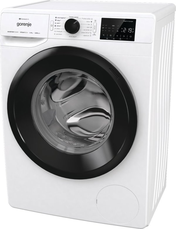 Πλυντήριο ρούχων Gorenje | WPNEI82SBSWIFI | Κατηγορία ενεργειακής απόδοσης Β | Προεφοδιασμός | Δυνατότητα πλύσης 8 κιλά | 1200 σ.α.λ. | Βάθος 47 cm | Πλάτος 60 cm | LED | Λειτουργία ατμού | WiFi 13677512 3838782834585