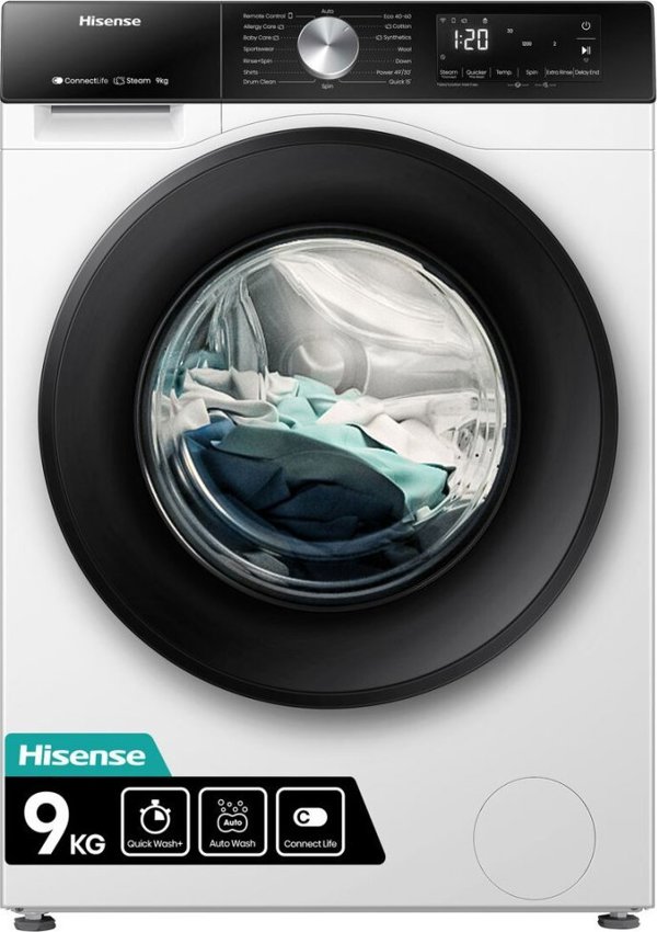 Πλυντήριο Hisense Πλυντήριο Hisense WF3S9043BW3 60 cm 1400 rpm 9 kg