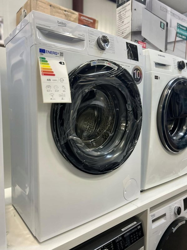 Πλυντήριο Beko BEKO BM1WFSU36233WB, 6 kg, Ενεργειακή κλάση A, 44.6 cm, 1200 rpm, Κινητήρας Inverter, Steam Cure