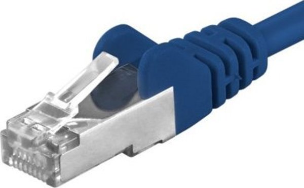 PremiumCord PREMIUMCORD Καλώδιο Patch CAT6a S-FTP, RJ45-RJ45, AWG 26/7 2m μπλε