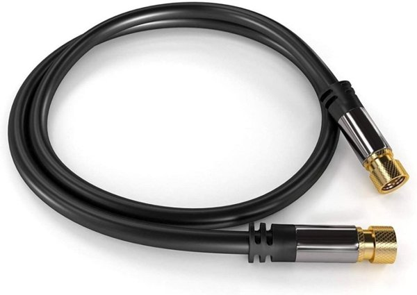 PREMIUMCORD kabel, satelitní anténní F male - F male (135 dB) 4x stíněný 1,5m