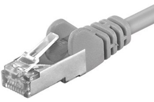 PremiumCord PREMIUMCORD Καλώδιο Patch CAT.6 F/UTP, RJ45-RJ45, AWG 26 15m γκρι