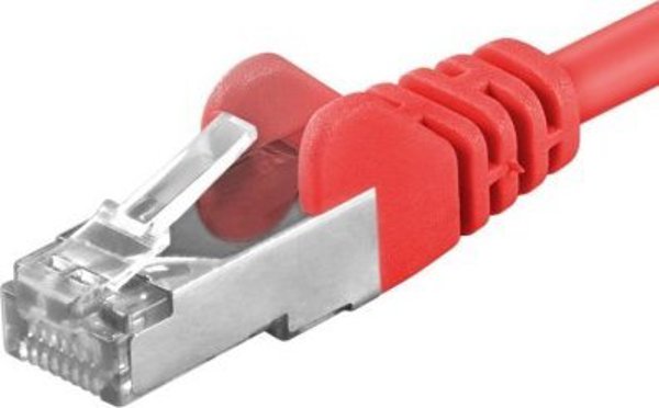 PremiumCord PREMIUMCORD Καλώδιο Patch CAT6a S-FTP, RJ45-RJ45, AWG 26/7 2m κόκκινο