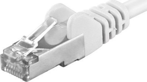 PremiumCord Καλώδιο Patch CAT6a S-FTP RJ45, 5m, Λευκό