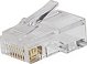 PremiumCord PREMIUMCORD Σύνδεσμος RJ45 8 ακίδων - για καλώδιο, συσκευασία 10 τεμαχίων σε σακουλάκι