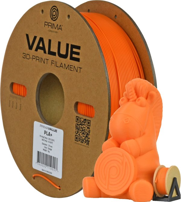 Νήμα PrimaValue PLA+ για εκτυπωτή 3D, 1.75 mm, πορτοκαλί