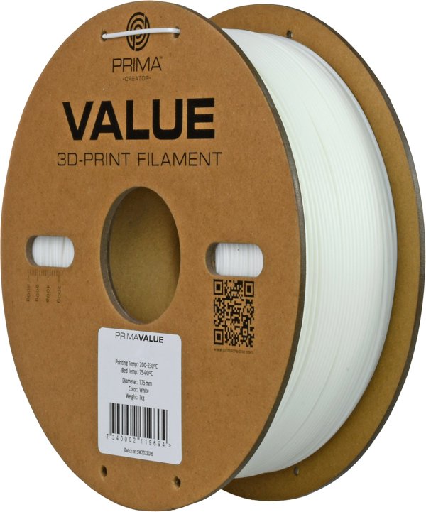 Νήμα ABS PrimaValue για εκτυπωτή 3D, 1.75 mm, λευκό