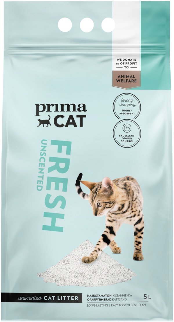 ΦΡΕΣΚΗ ΑΜΜΟΣ ΓΑΤΑΣ ΧΩΡΙΣ ΑΡΩΜΑ PRIMACAT 5 L