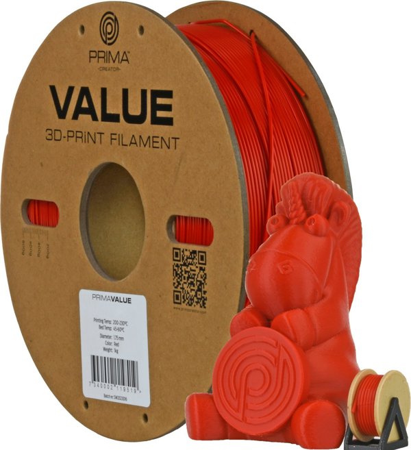 Νήμα ABS PrimaValue για εκτυπωτή 3D, 1.75 mm, κόκκινο