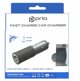 prio Fast Charge Car Charger 100W PD(USB-C)+ 22.5W(USB-A) black PCC-1103 (4251488662495)