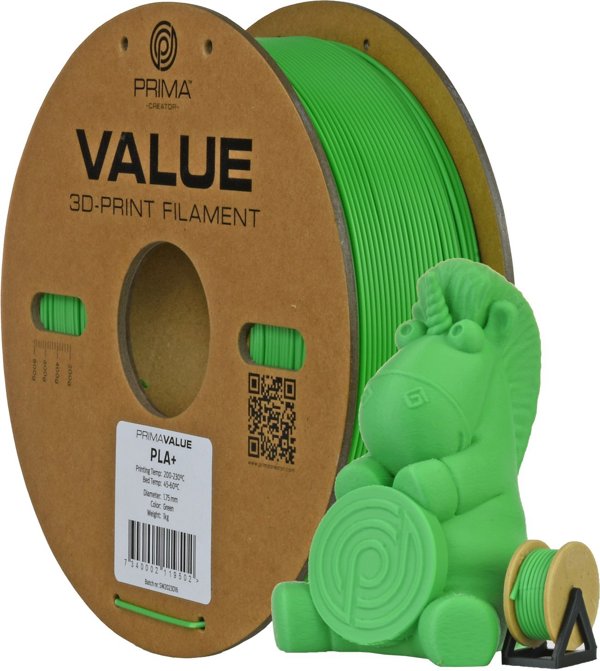 Νήμα PrimaValue PLA+ για εκτυπωτή 3D, 1.75 mm, πράσινο