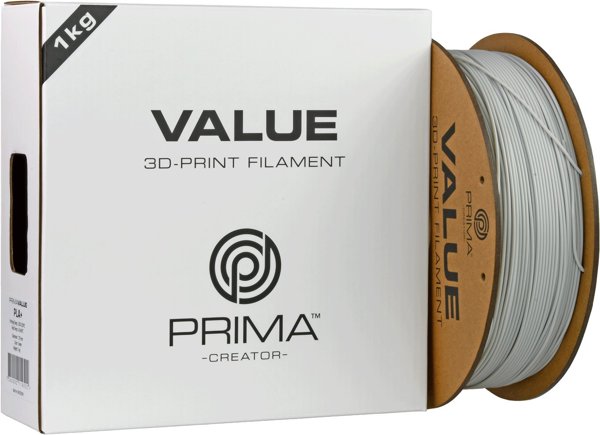 Νήμα PrimaValue PLA+ για εκτυπωτή 3D, 1.75 mm, ανοιχτό γκρι
