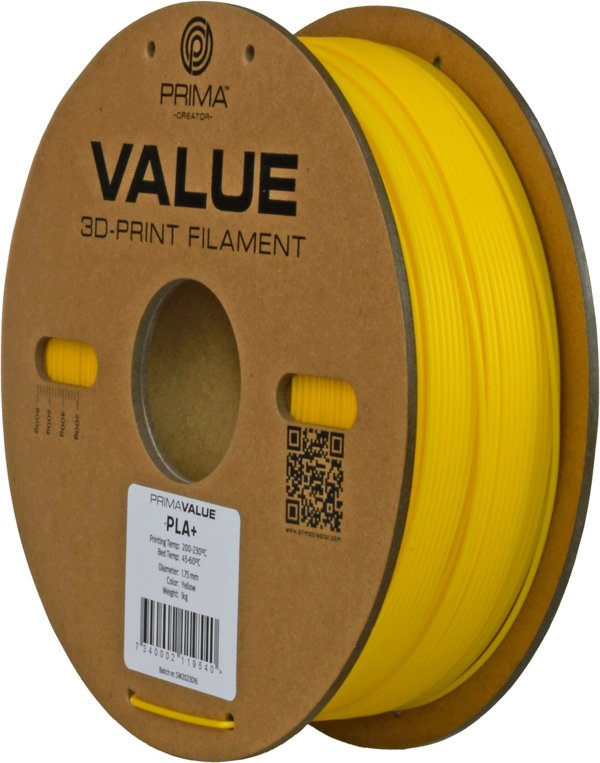 Νήμα PrimaValue PLA+ για εκτυπωτή 3D, 1.75 mm, κίτρινο