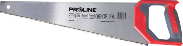 Pro-Line Πριόνι Χειρός 500mm 10 TPI, Επαγγελματικό Πριόνι Ξύλου με Λαβή Δύο Συστατικών για Κόντρα Πλακέ και Laminate 64868