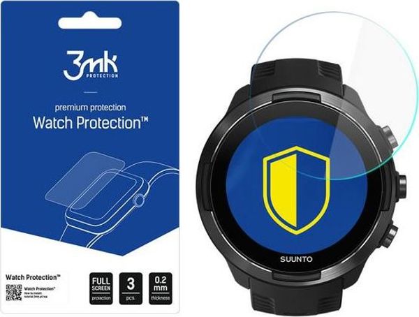 3MK FlexibleGlass Προστατευτικό Οθόνης για Suunto 9, Υβριδικό Γυαλί 0.2mm, Άθραυστο 7H